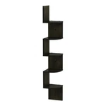 Furinno Rossi Wood 5-TIER Wall Mount Floating Radial Corner Shelf Espresso. Fixed Price $41.78.