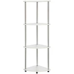 Convenience Concepts DESIGNS2GO Four-tier Corner Shelf White Wood Finish. Fixed Price $63.62.
