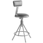 National Public Seating 6524HB Round Stool,welded Tube LEG,GRAY,39"H 9CU75. Fixed Price $241.92.