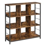 Vasagle Industrial Bookshelf, Bookcase, 9-CUBE Storage Organizer, Open Display. Fixed Price $126.19.