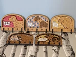 Adorable Dog Leash Holder Custom Pick Your Breed Hooks Hanger Pet Decor. Fixed Price $39.95.