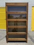 Antique Oak Barrister 5 High Sectional Bookcase Made By Gunn Furniture Co.. Fixed Price $1300.00.