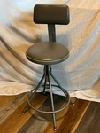 National Public Seating 6524HB Round Stool, Welded Tube Legs, GRAY,37"H. Fixed Price $129.99.