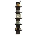Danya Tier Wall Shelf Unit Narrow, Dark Brown 30H X 6L 5.1W,. Fixed Price $60.99.