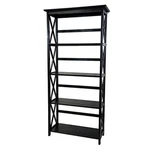 Casual Home Montego Bookcase Black 5-SHELF. Fixed Price $141.38.