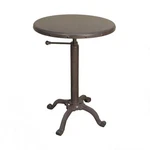 Carolina Cottage Colton Warm Chestnut End Metal Pedestal Adjustable Height. Fixed Price $131.19.