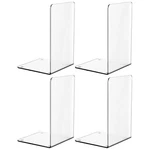 Suoxing 4 Pcs Clear Acrylic Bookends For Shelves Large,. Fixed Price $15.93.