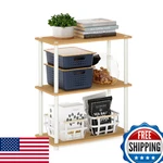 Furinno Turn-n-tube Storage Shelves, 3-TIER Book Shelf, Corner Toolless. Fixed Price $49.04.