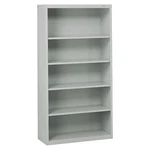 Tennsco B-66LG 5-SHELF Stationary Bookcase, 66"X34-1/2" Light Gray. Fixed Price $404.99.