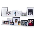 Wallniture Denver White Modern Mount Floating Shelves Long Narrow Picture. Fixed Price $124.12.