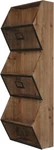 Kate & Laurel Burdock Rustic Wood Metal Wall Vertical Storage Pockets Brown. Fixed Price $128.95.