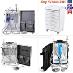 Portable Dental Mobile Delivery Unit High Suction Cartair Compressor 4H/CARBINET. Fixed Price $387.19.
