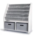 Wonkawoo Kids Bookshelf Wooden Rack 4 Levels Of Canvas Slings For Large. Fixed Price $94.92.