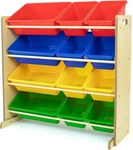 Humble Crew, Natural/primary Kids' Toy Storage Organizer With 12 Plastic Bins, 3. Fixed Price $57.96.
