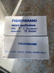 Fisherbrand 6 X 1/12 Dia. Wood Applicators, &tongue Depressors. Fixed Price $25.00.
