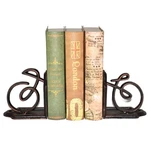 Decorative Bookends, Unique Cast Iron For 4.5X3X4.75 Antique Black. Fixed Price $30.07.