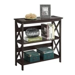 Convenience Concepts Oxford Three-tier Bookcase Espresso Wood Finish. Fixed Price $118.99.