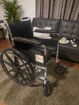 Medline Excel 2000 Lightweight Transport Wheelchair. Fixed Price $100.00.