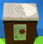 Covidien Sharpsafety 2.2 Quart Phlebotomy Container. Fixed Price $24.95.