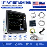 12-INCH Patient Vital Signs Monitor Multi-parameter ECG/NIBP/TEMP/RESP/SPO2/PR. Fixed Price $469.00.
