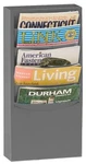 Durham 403-95, Gray Pocket Vertical Literature Rack, 9.75"X4.13"X20.25". Fixed Price $80.00.