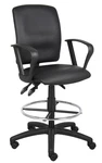 Boss Multi-function Leatherplus Drafting Stool W/ Loop Arms Model # B1647. Fixed Price $226.63.