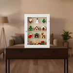 11X14 Shadow Box Frame With Clear Shelves And Magnetic Glass Door For Keepsakes. Fixed Price $65.58.