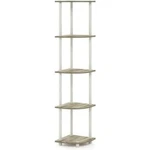 Furinno Turn-n-tube 5 Tier Corner Display Rack Multipurpose Shelving Uni. Fixed Price $116.80.