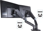Dual Arm Monitor Desk Mount Bracket Spring Assited Full Motion For 17-27" Screen. Fixed Price $43.75.