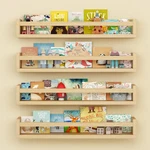 Onlysky Set Of 4 Wall-mounted Kid's Bookshelf Wood Floating Nursery Shelv. Fixed Price $106.30.