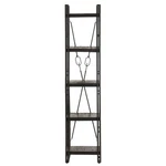 Bookshelf 5-TIER Bookcase Rack Standing Shelves Solid Wood Mango Vidaxl. Fixed Price $95.99.