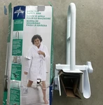 Medline Bath Tub Safety Bar Clamp-on Handle White Adjustable Portable MDS86321W. Fixed Price $29.99.