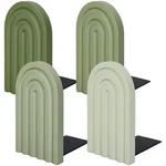 Whaline 4PCS Boho Arch Bookends Sage Green Rainbow Wooden. Fixed Price $34.36.