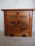 Vintage Southern Comfort Whiskey Wood Cabinet - Rare Store Display Bar Decor. Fixed Price $85.00.