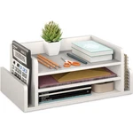 Ballucci 3-TIER Desk Organizer With 2 Side Mail Sorter Slots, Wood Letter Tra.... Fixed Price $53.45.