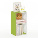 Bookshelf Tier Open Shelves 9X12X21 Modern Wood Green White Furinno Pasir Easy. Fixed Price $46.99.