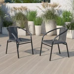 Grey Outdoor Rattan Chair Patio Wicker Set Garden Furniture Seat Stackable 2. Fixed Price $87.07.