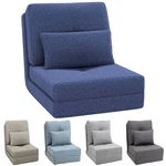 Homcom Foldable Floor Sofa Chair Seat W/ Adjustable Backrest & Pillow. Fixed Price $62.99.