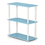 Furinno Turn-n-tube Wood 3-TIER Compact Shelf Display Rack Light Blue/white. Fixed Price $46.06.