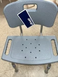 Drive Medical RTL12202KDR Grey Bathroom Safety Shower Tub Bench Chair With Back. Fixed Price $27.00.