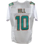 Tyreek Hill Autographed/signed Pro Style White Jersey Beckett 36250. Fixed Price $99.99.