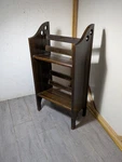 Vintage Mission Arts & Crafts Small Wood Bookcase Bookshelf 2-TIER Stand R87. Fixed Price $252.00.