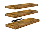 Sorbus Floating Shelves 24" Walnut Wall Mount Invisible Brackets Faux Wood 3-PCK. Fixed Price $72.44.