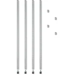 Alera Stackable Posts For Wire Shelving, 36" High, Silver, 4/PACK. Fixed Price $27.70.