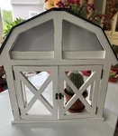 Hobby Lobby White Wood Barn Shelf Plant Stand Porch Farm Decor Nwt. Fixed Price $48.00.
