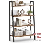Vasagle Barnet 4 Tiers (31.5"W) Rustic Brown + Ink Black Without Back Panels. Fixed Price $86.90.