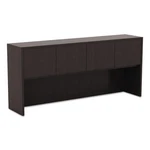 Alera Valencia Series Hutch With Doors, 70.63W X 15D 35.38H, Espresso. Fixed Price $381.39.