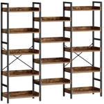 Rolanstar Bookshelf 5 Tiers, Triple Bookcase With Open Display Shel... Fast Ship. Fixed Price $161.99.