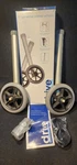 Drive Medical 5" Adjustable Universal Walker Wheels Non-skid Gray Used In Box. Fixed Price $15.00.