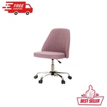 New Office Chair Rolling Swivel Armless Adjustable Wide Seat Computer Blush. Fixed Price $56.33.